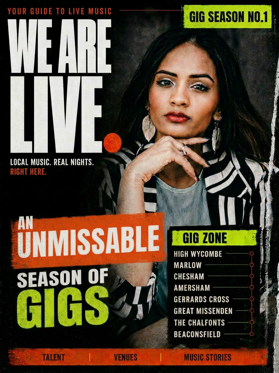 We Are Live magazine — Gig Season No.1 cover